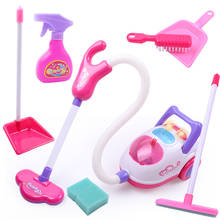 Kids Cleaning Vacuum Set Little Pretend Children Cleaning Play Set with Broom, Brush, Dust Pan and Vacuum Cleaner & Accessories 2024 - buy cheap