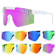 2021 pit viper óculos de sol polarizado espelhado, colorido masculino/feminino óculos de proteção uv400 com estojo 2024 - compre barato