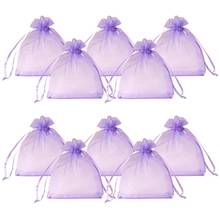 200Pcs Organza Gift Bags with Drawstring Jewelry Pouches Wedding Party Christmas Favor Candy Gift Packaging Bags 12x10cm 10x8cm 2024 - buy cheap