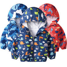 Baby Girls Toddler Hooded 2022 Spring Autumn Girls Jackets Casual Kids Outerwear Flower Pattern Waterproof Children Coat 2024 - buy cheap