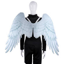 Halloween 3D alas de Ángel Mardi Gras fiesta temática Cosplay alas para niños adultos grandes alas blancas y negras disfraz de Diablo 2024 - compra barato