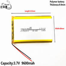 Litro de batería de energía buena calidad 3,7 V 9600mAH 9960115 de polímero de iones de litio/Li-ion batería para tablet pc Banco GPS mp3... mp4 2024 - compra barato