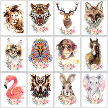 Conjunto de animais de pintura diamante 5d, leão, tigre, cervo, bordado diamante quadrado, imagem de mosaico, ponto cruz, decoração diy, presente 2024 - compre barato