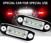 2 Pcs Canbus LED Auto Lamp 12V Car License Plate Lights 6500K White For Volvo S80 XC90 S40 V60 XC60 S60 C70 V50 XC70 V70 2024 - buy cheap