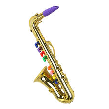Jogar saxofone com 8 teclas coloridas instrumento musical educação precoce brinquedo para crianças meninas 2024 - compre barato