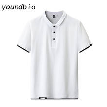 Sports Casual Mens Polo Shirts Fashion Casual Business Short Sleeve Cotton Lapel Breathable Shirt New Clothing Summer Tops T159 2024 - buy cheap