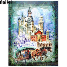 Diamond Painting Castle Landscape Embroidery Cross Stitch Mosaic Scenery 5D DIY Full Square Round Rhinestone Pictures Home Decor 2024 - buy cheap