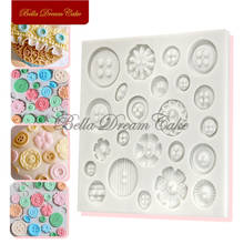 Lovly Flower Button Silicone Molds Cake and Cupcake Border Moulds Chocolate Fondant Mould Cake Decorating Tools Kitchen Bakeware 2024 - buy cheap