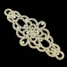 20Pcs Wedding Bridal Belt Crystal Rhinestone Applique Trim Rose Gold Silver Gold 2024 - buy cheap