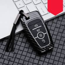 Carbon fiber Alloy+Silicone Key Case Cover For Ford Fusion Mondeo Mustang Edge Expedition EXplorer F-150 F-250 F-350 2018 2019 2024 - buy cheap