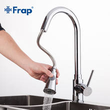 Frap new 1 set Pull Out chrome Kitchen Faucet Sink Mixer Tap Swivel Spout Sink Faucet Swivel Copper Kitchen Faucets tap F6052 2024 - buy cheap