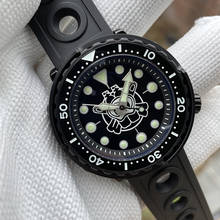 STEELDIVE Men Diving Watch Mens Automatic Watches Mechanical Wristwatch 300M Waterproof C3 Luminous Sapphire Ceramic Bezel Black 2024 - buy cheap