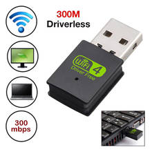 Mini adaptador WiFi USB, adaptador USB, controlador gratuito, Dongle, tarjeta de red de 150Mbps, receptor inalámbrico Ethernet para PC 2024 - compra barato