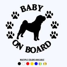 CK20867# Various Sizes Die-Cut Vinyl Decal Baby Shar Pei on Board Car Sticker Waterproof Auto Decors on Bumper Window Laptop 2024 - buy cheap