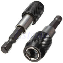 2021 novo 1/4 "60mm hex haste de liberação rápida broca parafuso chave de fenda magnética titular bit 2024 - compre barato