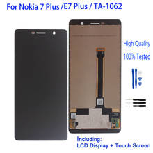 Оригинальный ЖК-дисплей для Nokia 7 Plus, сенсорный экран, дигитайзер в сборе для Nokia TA-1062, запасные части 2024 - купить недорого