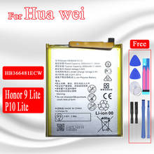 Bateria recarregável de 3000 mah para celular huawei, para substituição em honor 9 lite p10 lite, de alta qualidade 2024 - compre barato