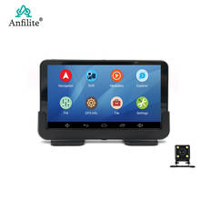 Anfilite H55 7-дюймовый емкостный Android автомобильный GPS-навигатор четырехъядерный 16 ГБ Автомобильный видеорегистратор с двумя камерами 1080P Запись бесплатные карты 2024 - купить недорого