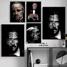 Tupac Shakur-retrato de figura del padrino, carteles motivacionales, impresiones, arte de pared moderno, pintura en lienzo, imágenes de pared para sala de estar 2024 - compra barato
