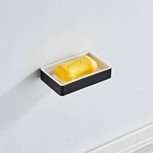 Алюминиевый держатель для мыла без дырочек для ванной и душа, двухслойная сливная Коробка для мыла 2024 - купить недорого