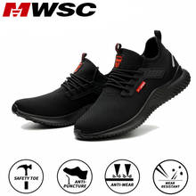 MWSC-zapatos de seguridad con punta de acero para hombre, botas de trabajo indestructibles, antigolpes, para construcción 2024 - compra barato