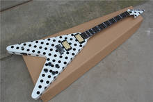 Envío Gratis Randy Rhoads firma guitarra eléctrica Polka Dot terminar superior guitarra China 2023 - compra barato