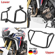 Upper Lower Crash Bar Engine Guard Bumper Frame Protector for Honda CRF 1000L Africa Twin ABS CRF1000L 2016 2017 2018 2019 New 2024 - buy cheap