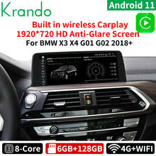 Krando Android 11,0 6G 128G 10,25 Radio de coche de navegación para BMW X3 X4 G01 G02 2018 de 2019, 2020 EVO Multimedia Inalámbrico Carplay 2024 - compra barato