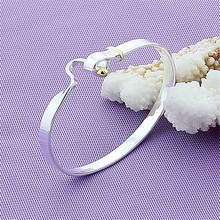 925 Sterling Silver Gold Bead Simplicity Bangle Bracelet For Woman Wedding Engagement Fashion Charm Party Jewelry Gift 2024 - buy cheap