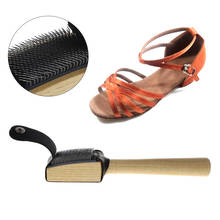 Limpadores de fio de madeira camurça sola limpadores de sapatos de dança escova de limpeza para calçado 2024 - compre barato