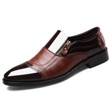 2020 Свадебные модельные туфли; мужская кожаная повседневная обувь; дышащие Туфли-оксфорды на каблуке; деловая обувь; Мужская обувь; chaussure homme; 48 2024 - купить недорого