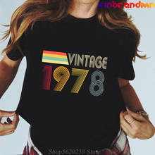 Funny Vintage 1978 T shirts Women Retro Style Born in 1978 T-shirts Awesome Birthday Gift Tee shirt mom Thanksgiving Day tshirts 2024 - buy cheap