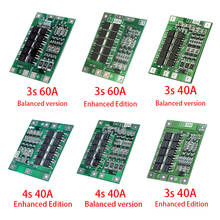 3S/4S 40A 60A Li-ion Lithium Battery Charger Protection Board 18650 BMS For Drill Motor 11.1V 12.6V/14.8V 16.8V Enhance/Balance 2024 - buy cheap