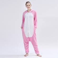 Kigurumi Cute Pink Panther Onesie Long Sleeve Hooded Women Animal Homewear Onesies For Adults 2024 - buy cheap