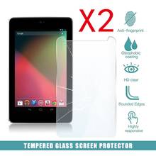 2 шт., защитное закаленное стекло для планшета Google Nexus 7 1-го поколения, 2012 Полное покрытие, защита от отпечатков пальцев, закаленная пленка 2024 - купить недорого