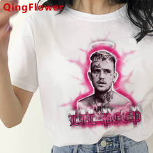 Camiseta de Lil Peep para mujer, ropa harajuku para pareja, ropa japonesa, Camisetas estampadas harajuku kawaii para mujer 2021 2024 - compra barato