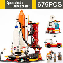 297-753pcs Simulation Aircraft Rocket Space Series Building Block Toys Set DIY Bricks Model For Children Kids Gift 2024 - buy cheap