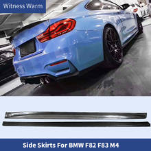 Faldones laterales de fibra de carbono para BMW, faldones laterales de estilo para BMW F82, F83, M4, Coupe Convertible, 2014 2024 - compra barato