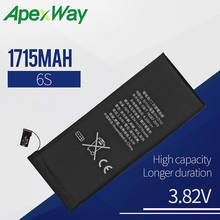 Apexway Mobile Phone Battery For iPhone 6S Replacement Batteries High Capacity Internal Bateria 1 PC 2024 - buy cheap