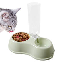 Pet Bowls Water Food Pet Double Use Feeder Creative Antiskid Dog Food Bowl Cat Bowls With Water Bottle Pet Feeding Supplies 2024 - buy cheap