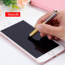 Mini caneta capacitiva stylus universal, caneta elástica desmontável para tela de celular android, acessórios de lápis para celulares 2024 - compre barato