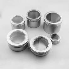 10pcs Refill Aluminum Candle Jar Tin Empty Metal Cream Lip Balm Container Leakproof Hair Wax Pot Silver Can 2024 - buy cheap