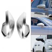 1 Pair Rearview Mirror Shell Cover Protection Cap Matte Chrome for Audi A6 A7 A8 2018 Auto Mirror Car Styling 2024 - buy cheap