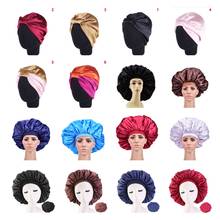 6 цветов, Шелковый капот для салона, женская шапочка для душа для сна, банное полотенце для волос, быстросохнущая эластичная шапочка для ухода за волосами 2024 - купить недорого