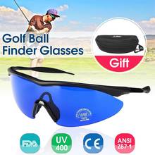 Ретро очки для поиска мячей для гольфа профессиональные линзы для определения местоположения защита глаз синие линзы спортивные солнцезащитные очки для гольфа с коробкой для мужчин 2024 - купить недорого
