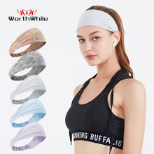 WorthWhile Elastic Women Sweatband Sports Gym Athletic Headband Men Breathable Basketball Fitness Yoga Volleyball Hair Band 2024 - buy cheap