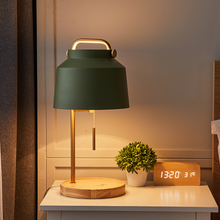 Скандинавская настольная лампа Macaroon с беспроводной зарядкой, Современная креативная прикроватная лампа для спальни, декоративная лампа для комнаты, Офисная Светодиодная лампа для обучения 2024 - купить недорого