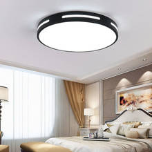 Lámpara de techo moderna con marco de Metal para dormitorio, luces LED ultrafinas redondas para Villa, Hotel, decoración de sala de estar, iluminación de araña 2024 - compra barato