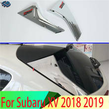 For 2018 2019 Subaru XV Car Accessories ABS Chrome Side Door Rear View Window Spoiler Cover Trim Insert Garnish Bezel 2024 - buy cheap