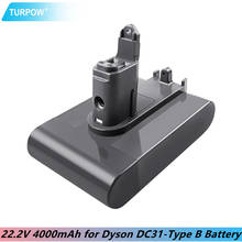 Turpow 22.2V 4000mAh ( Only Fit Type B )  Li-ion Battery for Dyson DC31 DC35 DC44 DC45 Series Cordless Vacuum Cleaner Li-ion L30 2024 - buy cheap